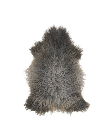 Manta de piel natural Gotland gris