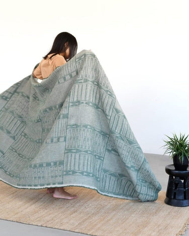 Plaid Bogolan African Jacquard vista completa