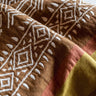 Plaid Dhara de algodón natural con flecos Caravane 140 x 200 cm