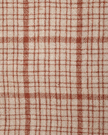 Plaid GADELA Dareels detalle rayas terracota