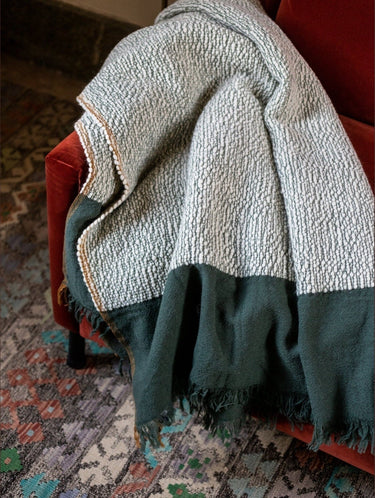 Texture of the handcrafted Haika throw