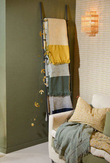 Detail of the fringe on the Haika throw