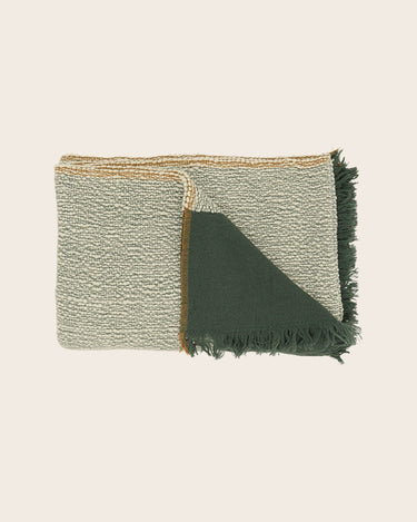 Natural texture of the woven throw