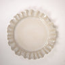 White glazed stoneware dinner plate by Olsson & Jensen