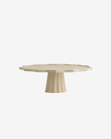 Plato elevador ceramica marfil Nordal