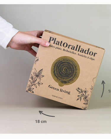 Plato rallador de cerámica artesanal