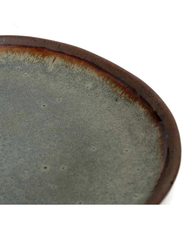 Set of 4 Portuguese ceramic dinner plates by Bazar Bizar, detail view