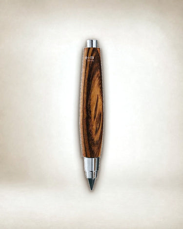 Portaminas de dibujo de madera de zebrano