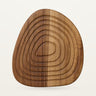 Posavasos de madera de acacia con diseño orgánico Nordal