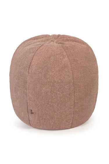 Puf de algodón lavado marrón de 50 × 60 cm