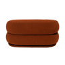 Puf ovalado marrón rojizo de diseño en Matuta Home - imagen 1