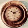 Reloj de pared brutalista de cerámica años 70