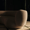 Reposabrazos Derecho Sofá Modular Rico Bouclé Suave Natural Diseño Elegante Confort Superior