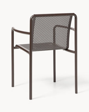 Respaldo de Silla de jardín Dapple set de 2 madera oscura