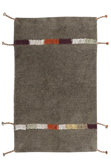 Alfombra Lavable Reversible de Algodón Zabol Beige 80 x 120 cm