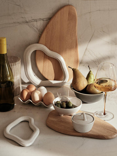 Salvamanteles Nordic Vanilla de Broste Copenhagen, otra perspectiva