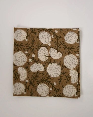 Mirabelle napkin, 45 × 45 cm, in 100% hand-printed cotton