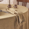 Detalle de servilletas Marinara Grano con mantel Matrijana