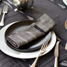 Servilletas Metallic Bogolan 54 × 54 cm, set de 4