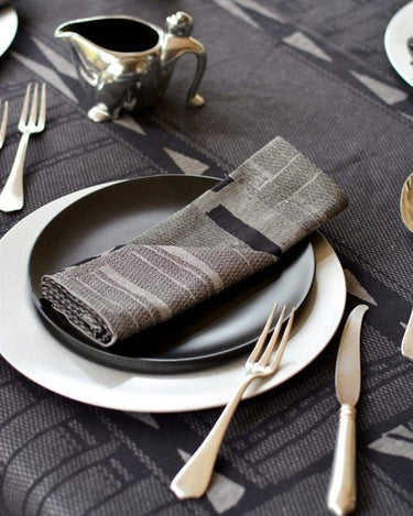 Servilletas Metallic Bogolan 54 × 54 cm, set de 4