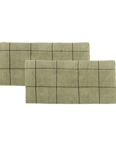 Textura de servilletas Miso Pesto en tono verde suave