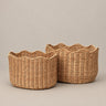 Set de 2 cestas grandes de ratán de Broste Copenhagen