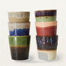 Set 6 tazas café cerámica multicolor 70s Ceramics HK Living