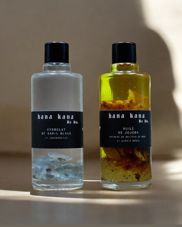Set de cuidado facial con infusión de flores y cristales