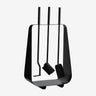 Set herramientas chimenea acero negro pala cepillo atizador Nordal