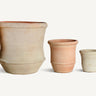 Set de jarrones de arcilla tonos claros de Vical