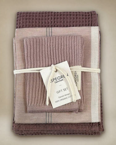 Paños de cocina de algodón en tonos naturales