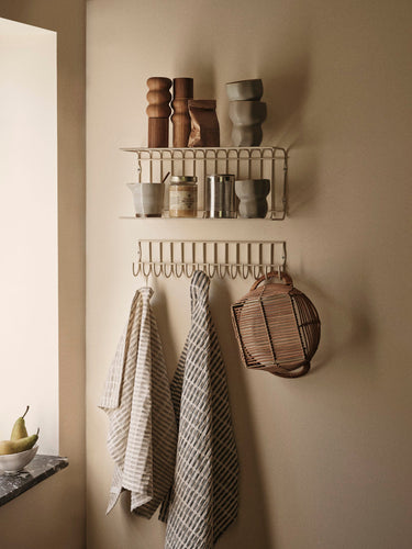 Set de dos paños de cocina negros y naturales de Broste Copenhagen, vista 4