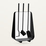 Set herramientas chimenea acero negro pala cepillo atizador Nordal