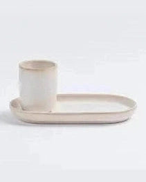 Tazas pequeñas de espresso con platillos Sand Storm