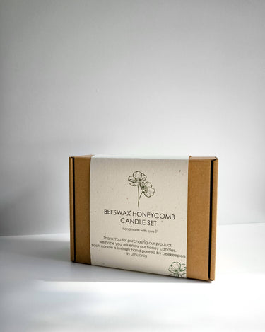 Caja cerrada del set de velas de cera de abeja Korys