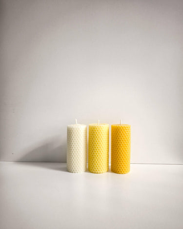 Velas artesanales Honeycomb hechas con cera de abeja pura