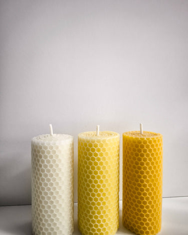 Velas de cera de abeja Honeycomb para mesa o rincón decorativo