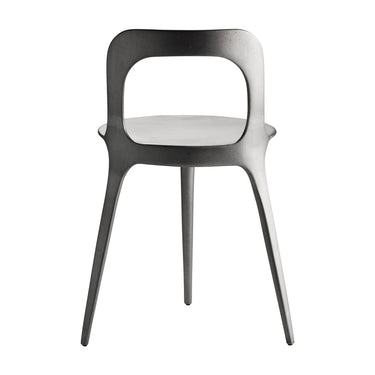 Proporciones de silla de aluminio reciclado gris de Tine K Home