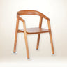 Silla ARC de teca natural 56 × 57 × 76 cm — vista principal