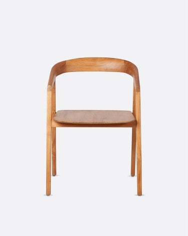 Silla ARC de teca natural 56 × 57 × 76 cm — detalle 2