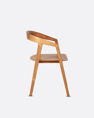 Silla ARC de teca natural 56 × 57 × 76 cm — detalle 3