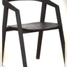 Silla ARC de teca negra 56 × 57 × 76 cm — vista principal