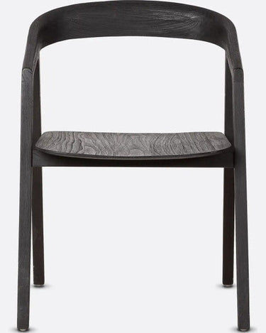 Silla ARC de teca negra 56 × 57 × 76 cm — detalle 3