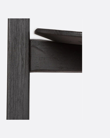 Silla ARC de teca negra 56 × 57 × 76 cm — detalle 5