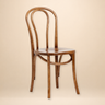 Silla bistro de madera natural Nordal