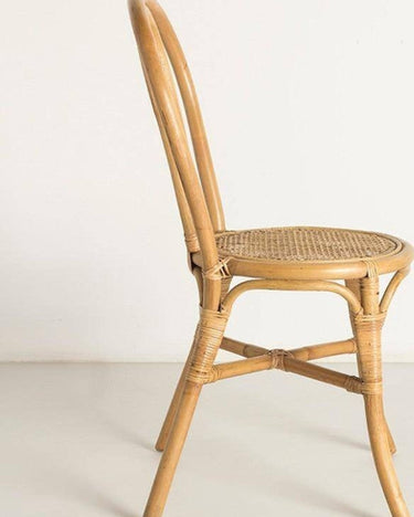 Silla bistró de ratán para comedor