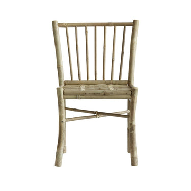 Silla de comedor de bambú sin brazos de Tine K Home