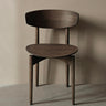Silla de comedor Herman de haya oscura