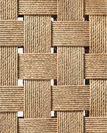 Silla CORA de teca reciclada y cuerda de papel 52 × 56 × 77 cm — detalle 2
