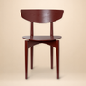 Silla de comedor Herman marrón rojizo
